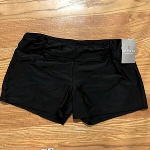 Athleta brand new with tag black swim shorts